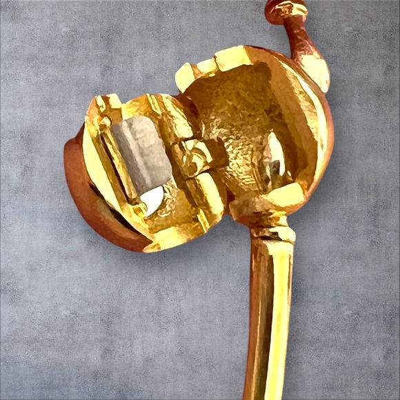 Gold over silver plated bangle bracelet various size - Picture 5 of 8